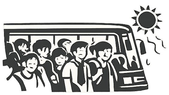 Long commutes in extreme heat